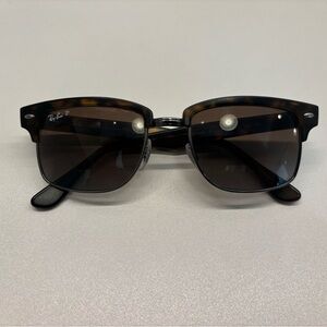 Ray-Ban Clubmaster Square Polarized 4190 Tortoise Sunglasses
